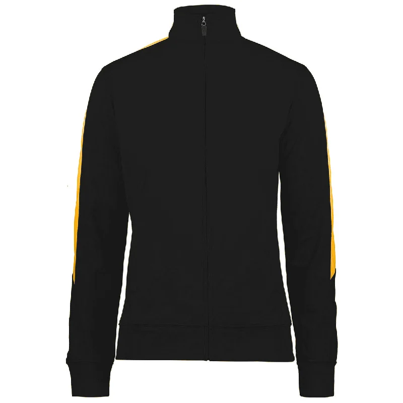 Women's Cozy Outfit For Lounging Augusta Women's Black/Gold Medalist Jacket 2.0