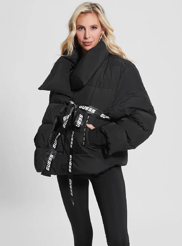 Clearance Sale Black Claudia Active Puffer Jacket