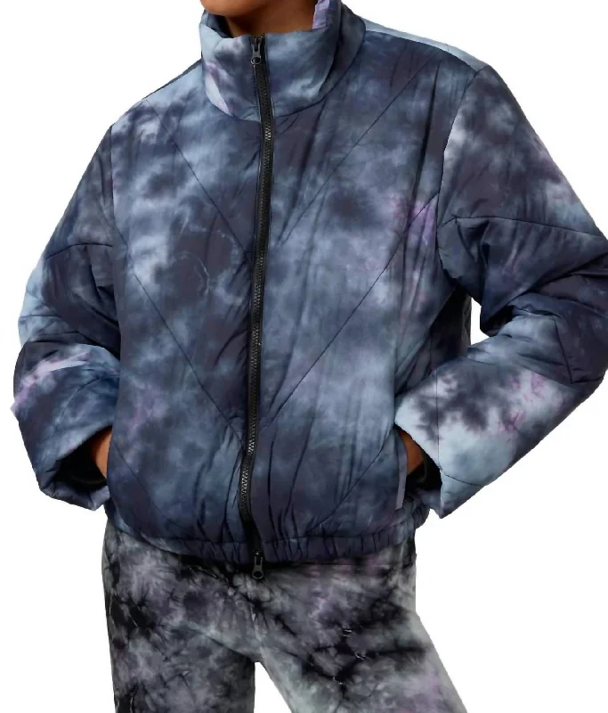 High-End Women's Apparel Easton Puffer Jacket In Tie Dye