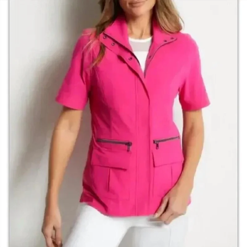 Chic Women's Garments Elizabeth Jacket In Fuchsia