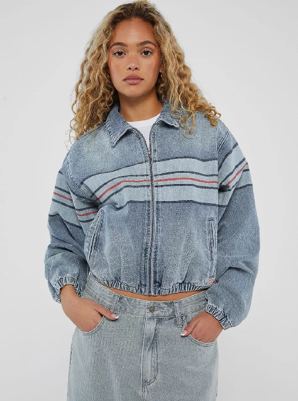 Women's Functional Outdoor Garments Guess Originals Chest Stripe Bomber Jacket