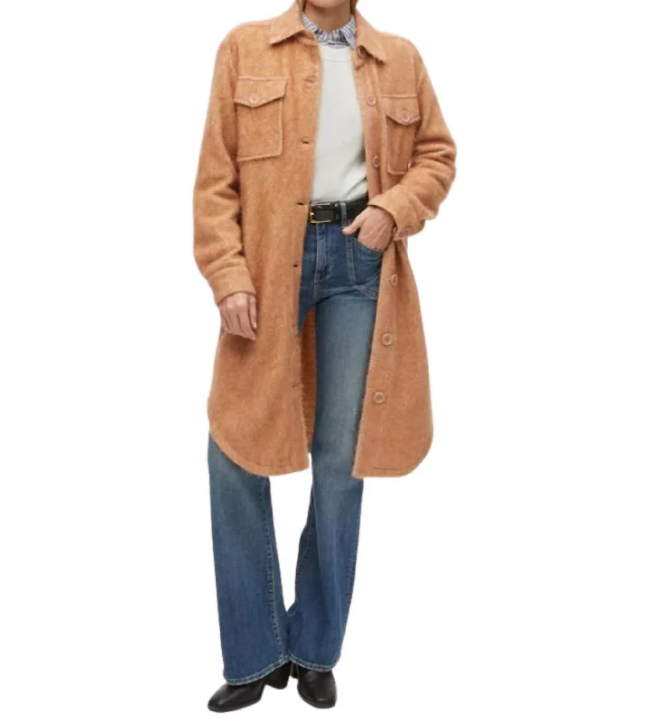 Women's Cozy Winter Attire Gwen Jacket In Camel