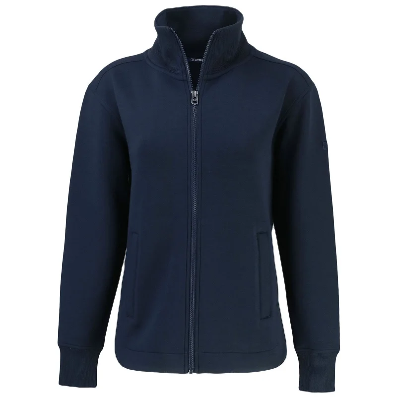 Discount Store Cutter & Buck Women's Navy Blue Roam Eco Full Zip Recycled Jacket