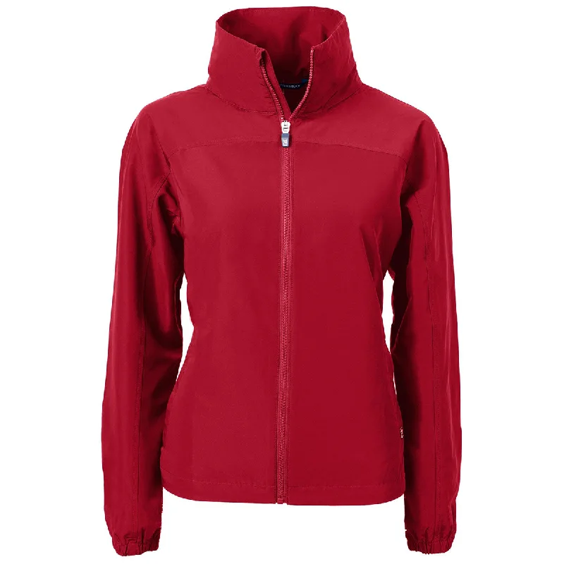 Fashionable Women's Wardrobe Cutter & Buck Women's Cardinal Red Charter Eco Recycled Full Zip Jacket