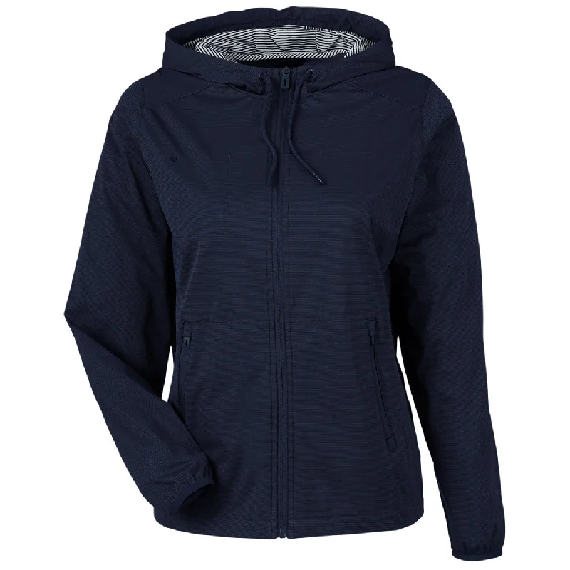 Women's Chic Outerwear Attire North End Women's Classic Navy Heather Network Lightweight Jacket