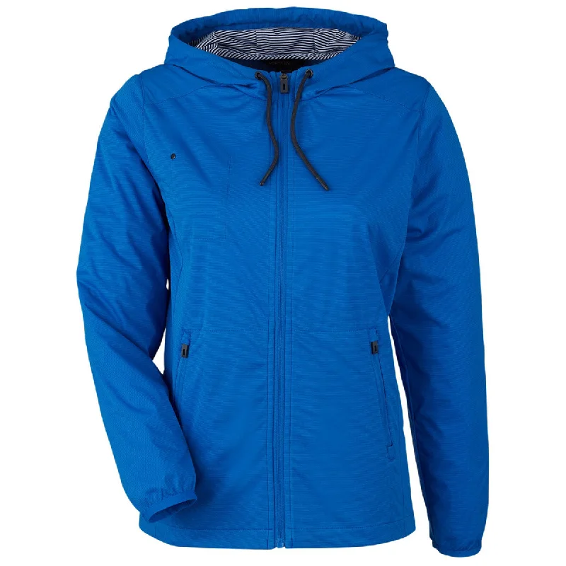 Women's Comfy Attire For Lounging North End Women's Light Nautical Blue Heather Network Lightweight Jacket