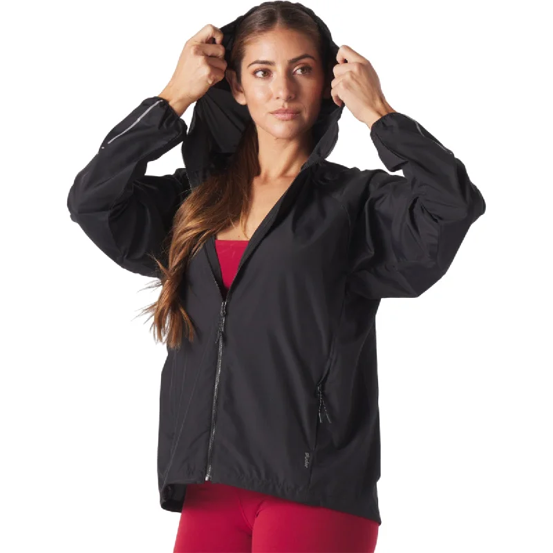 Women's Comfy Loungewear Outfit Glyder Women's Black Trek Windbreaker