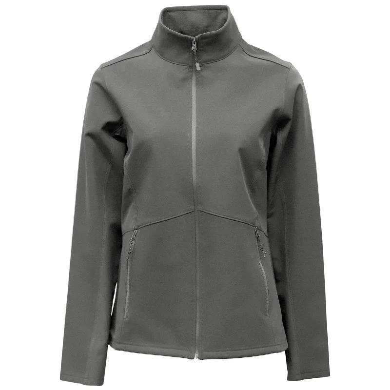 Women's Clothing Stores BAW Women's Charcoal Softshell Jacket