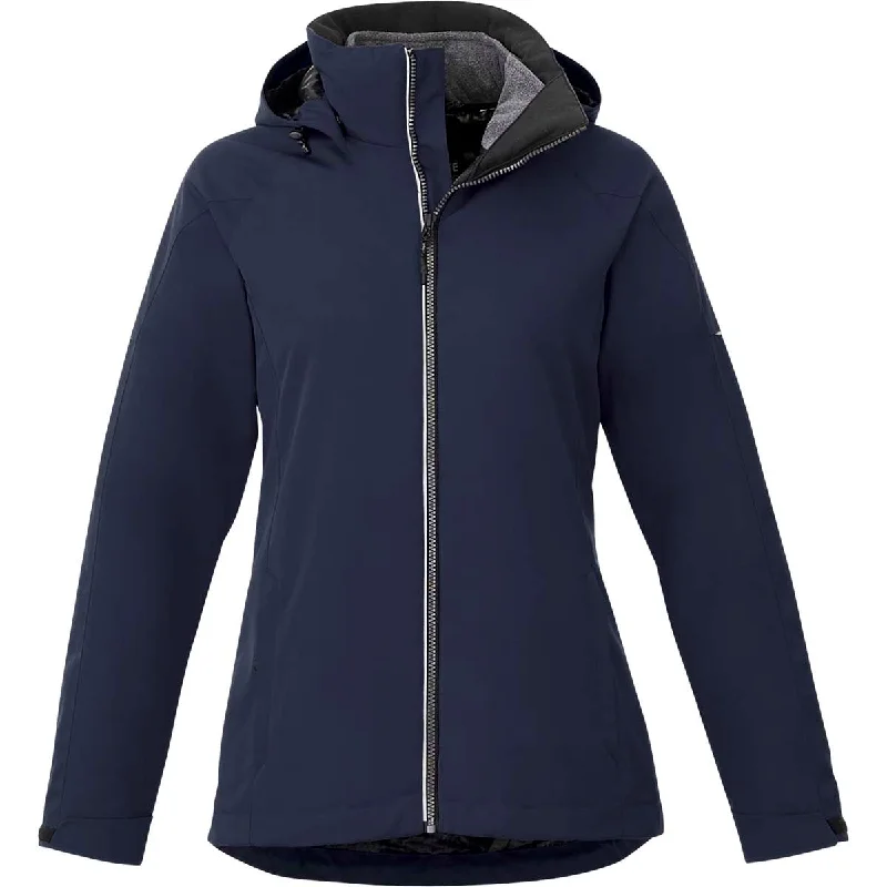 Clothing Brands Elevate Women's Vintage Navy/Heather Dark Charcoal Arlington 3-in-1 Jacket