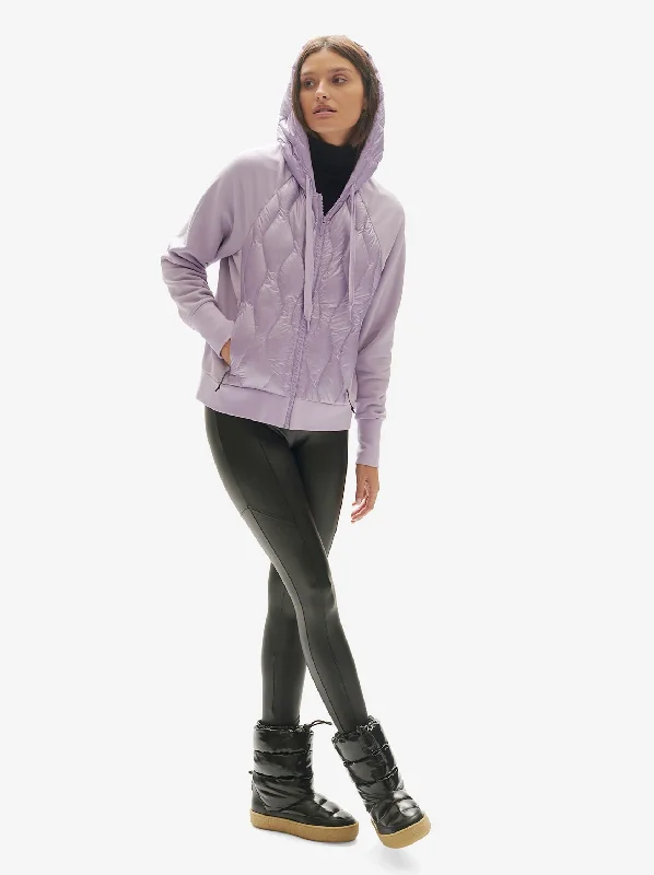 High End Fashion W DOWN ZIP HOODIE - Lavender