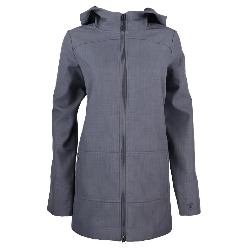 High Street Women's Fashion for Trendy Shoppers 48-Hour Zusa Women's Grey Cross-Hatch Wanderlust Traveler Jacket