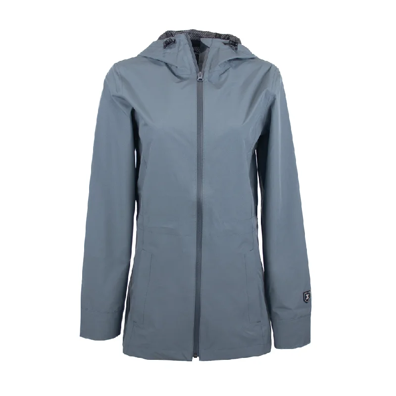 Workwear Fashion for Women 48-Hour Zusa Women's Charcoal North Shore Rain Jacket