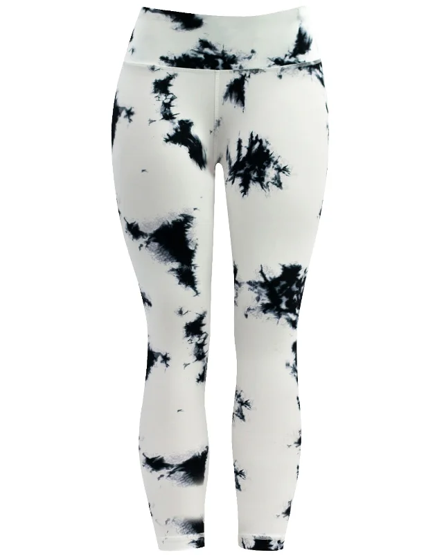 Classic Women's Apparel 22" Printed Yoga Pants WHITEMARBLE