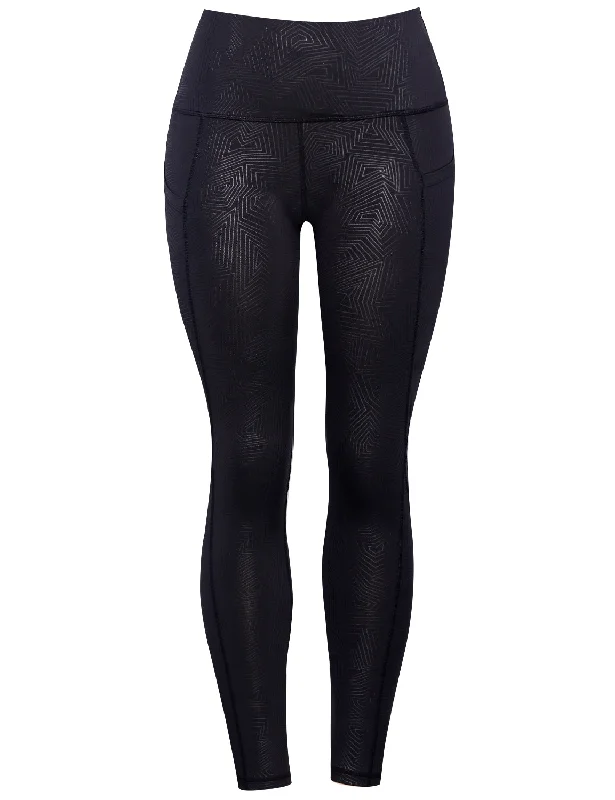 Chic Women's Outfit Ideas 26" inseam 3D Printed Yoga Pants MAZE