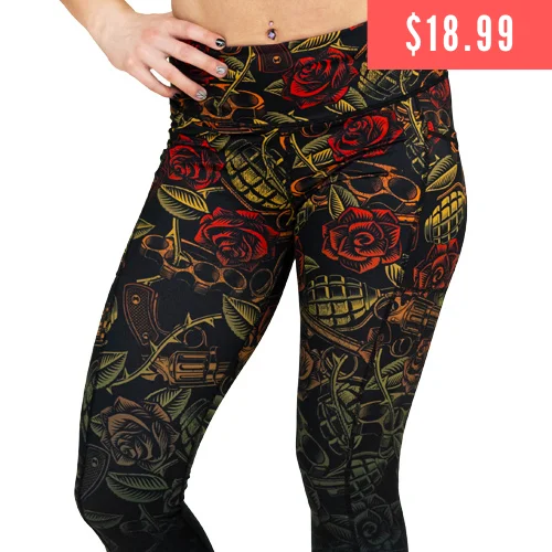 Bold and Elegant Women's Fashion Dressed To Kill Leggings