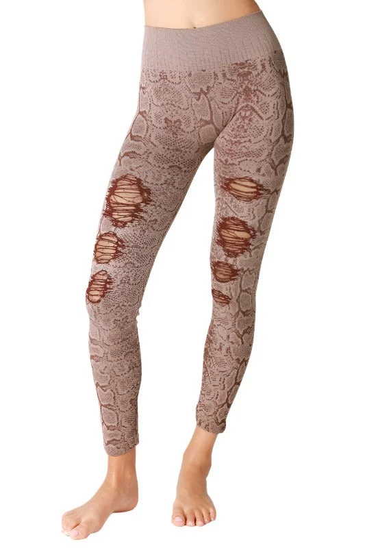 Women's Classic Attire NikiBiki Snakeskin Seamless Leggings NB7905