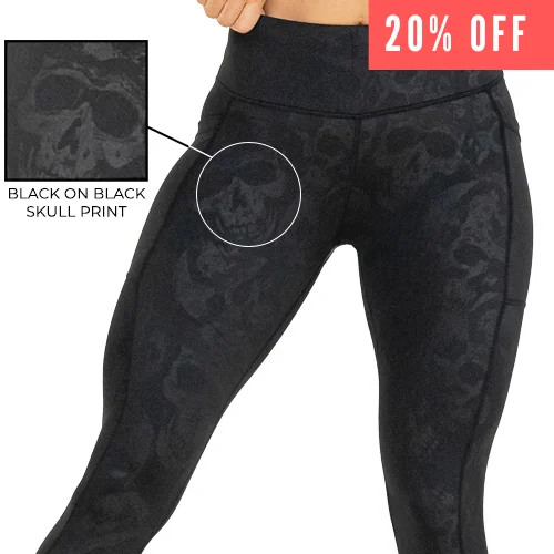 Women's Outerwear Apparel Shadow Skulls Leggings