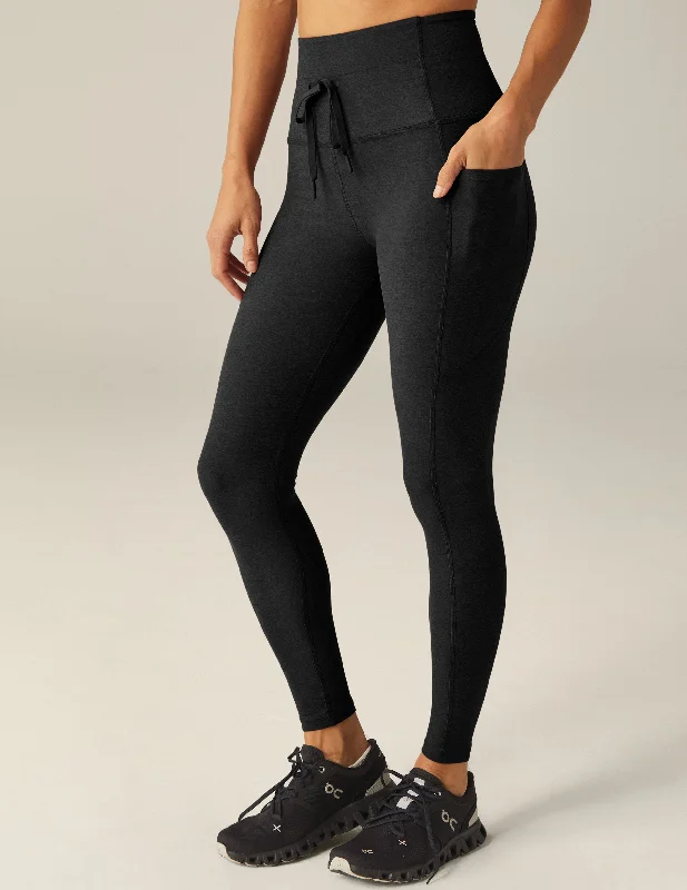 Comfortable Women's Apparel Spacedye Go Pocket Midi Legging