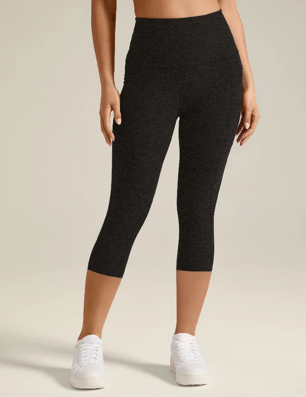 Exclusive Sale Spacedye Out Of Pocket High Waisted Capri Legging