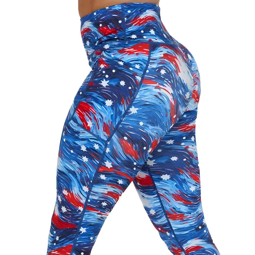 Rocker Chic Fashion Star Spangled Leggings