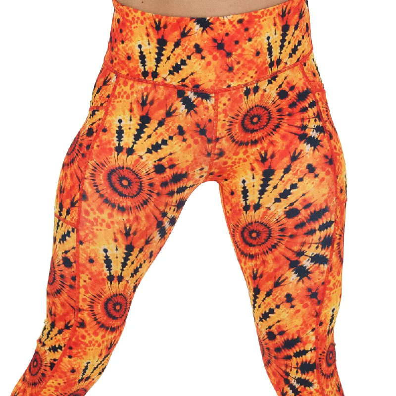 Women's Versatile Apparel Sunset Tie Dye Leggings