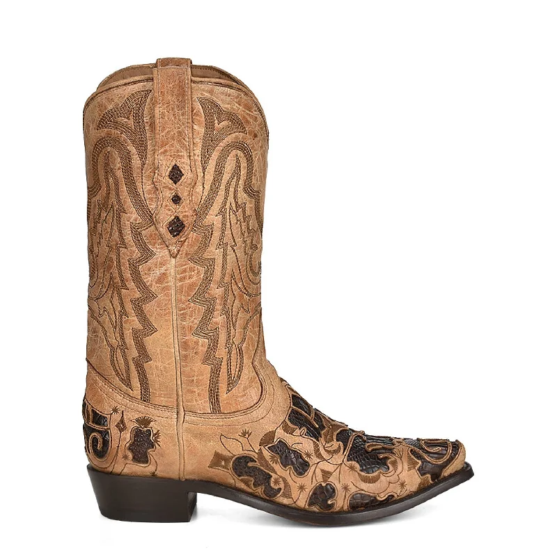 Men's Comfortable Shoes Corral Womens Inlay Snip Toe Chocolate Alligator Leather 12.5in Cowboy Boots Men's Comfortable Shoes Corral Womens Inlay Snip Toe Chocolate Alligator Leather 12.5in Cowboy Boots