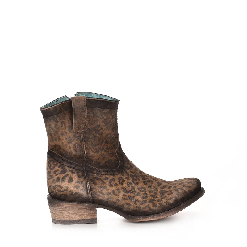 Men's Modern Shoes Corral Urban Womens Cheetah Cowboy Boots Leather Brown 6 M