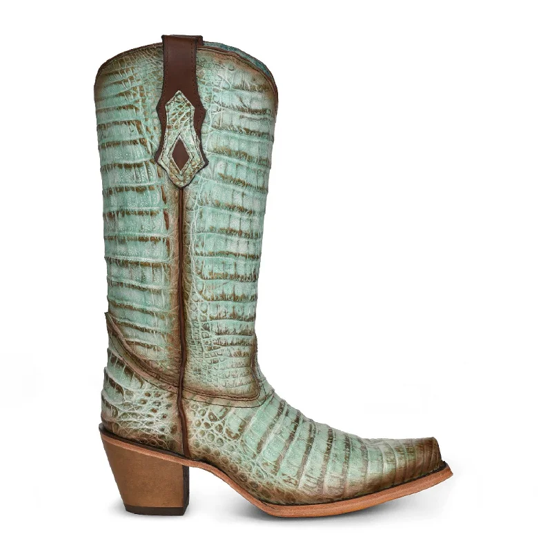 Lightweight Breathable Shoes For Men Corral Womens C3998 Jade Green Caiman Exotic Cowboy Boots Lightweight Breathable Shoes For Men Corral Womens C3998 Jade Green Caiman Exotic Cowboy Boots