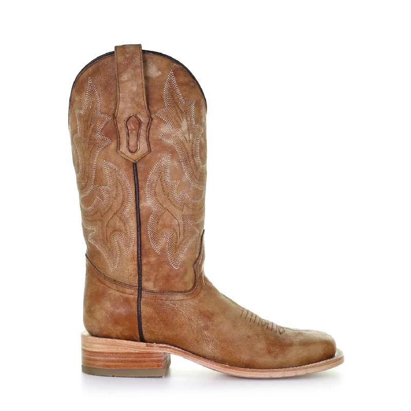 Men's Flexible Boots Corral Womens Classic Cowboy Boots Leather Tan