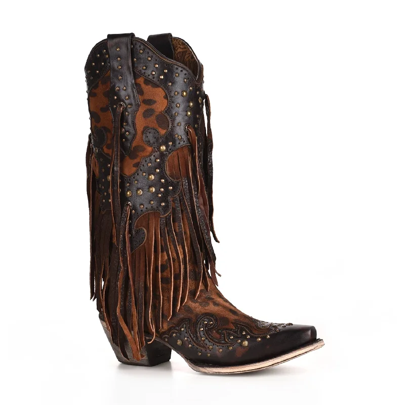 Men's Adaptive Fit Boots Corral Womens Fashion Boots Goat Leather Patricia Honey Leopard Men's Adaptive Fit Boots Corral Womens Fashion Boots Goat Leather Patricia Honey Leopard