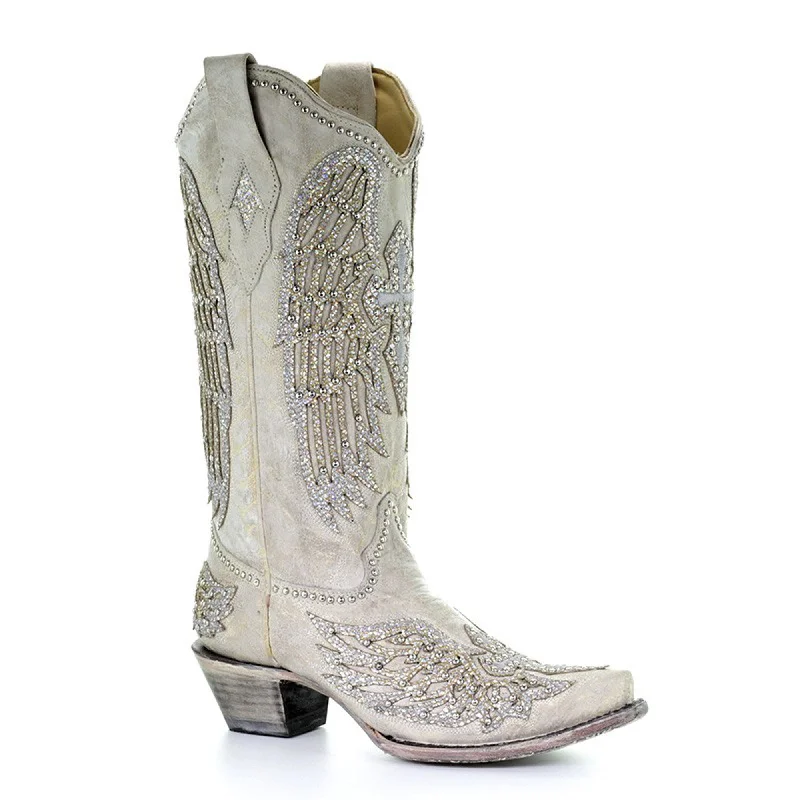 Men's Temperature-Regulating Boots Corral Womens Fashion Boots Leather Angela White Wedding Wings Men's Temperature-Regulating Boots Corral Womens Fashion Boots Leather Angela White Wedding Wings