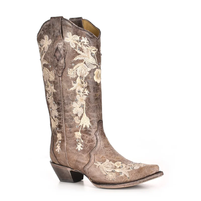 Men's Odor-Resistant Boots Corral Womens Fashion Boots Leather Sweety Lisa Tobacco Wedding Floral Men's Odor-Resistant Boots Corral Womens Fashion Boots Leather Sweety Lisa Tobacco Wedding Floral