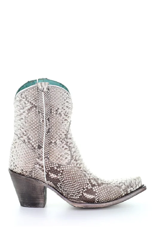 Men's Premium Boots Corral Womens Python Cowboy Boots Snake Natural