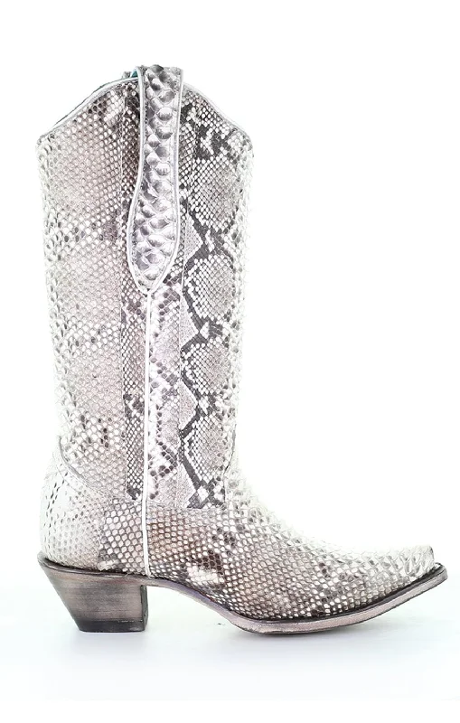 Men's Modern Shoes Corral Womens Python Cowboy Boots Snake Natural