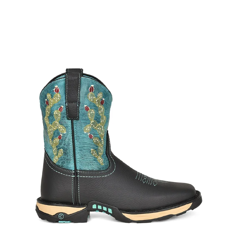 Men's Durable Boots Corral Womens W5004 Turquoise/Black Leather 8.5in Farm and Ranch Cowboy Boots Men's Durable Boots Corral Womens W5004 Turquoise/Black Leather 8.5in Farm and Ranch Cowboy Boots