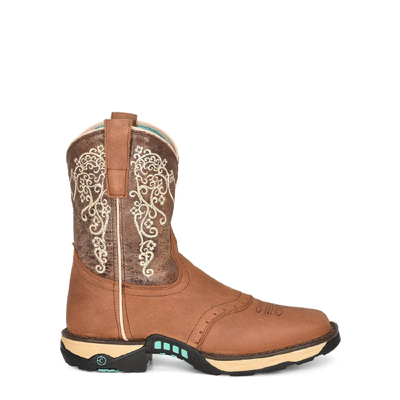 Men's Shock-Absorbing Boots Corral Womens W5006 Brown Leather 8.5in Farm and Ranch Cowboy Boots Men's Shock-Absorbing Boots Corral Womens W5006 Brown Leather 8.5in Farm and Ranch Cowboy Boots