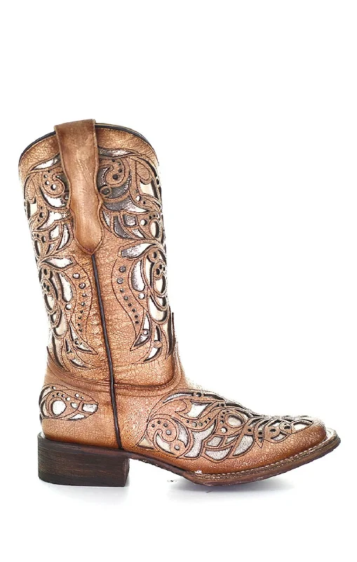 Grab Your Favorite Shoes At The Lowest Price Corral Youth Girls T0104 Beige Leather 11in Butterfly Inlay Cowboy Boots Grab Your Favorite Shoes At The Lowest Price Corral Youth Girls T0104 Beige Leather 11in Butterfly Inlay Cowboy Boots