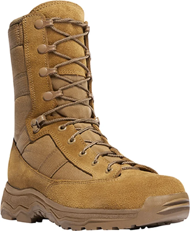 Men's Ergonomic Boots Danner Mens Reckoning 8in Hot Coyote Suede Military Boots