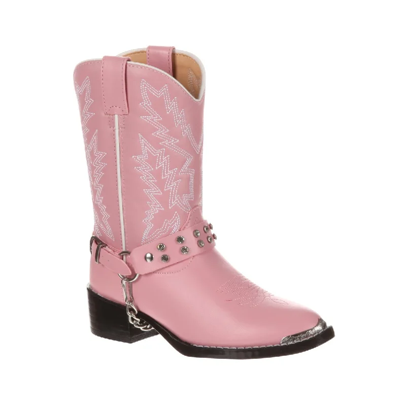 Best Deals On Comfortable Shoes Durango Kids Girls Pink Faux Leather Chrome Harness Biker Cowboy Boots Best Deals On Comfortable Shoes Durango Kids Girls Pink Faux Leather Chrome Harness Biker Cowboy Boots