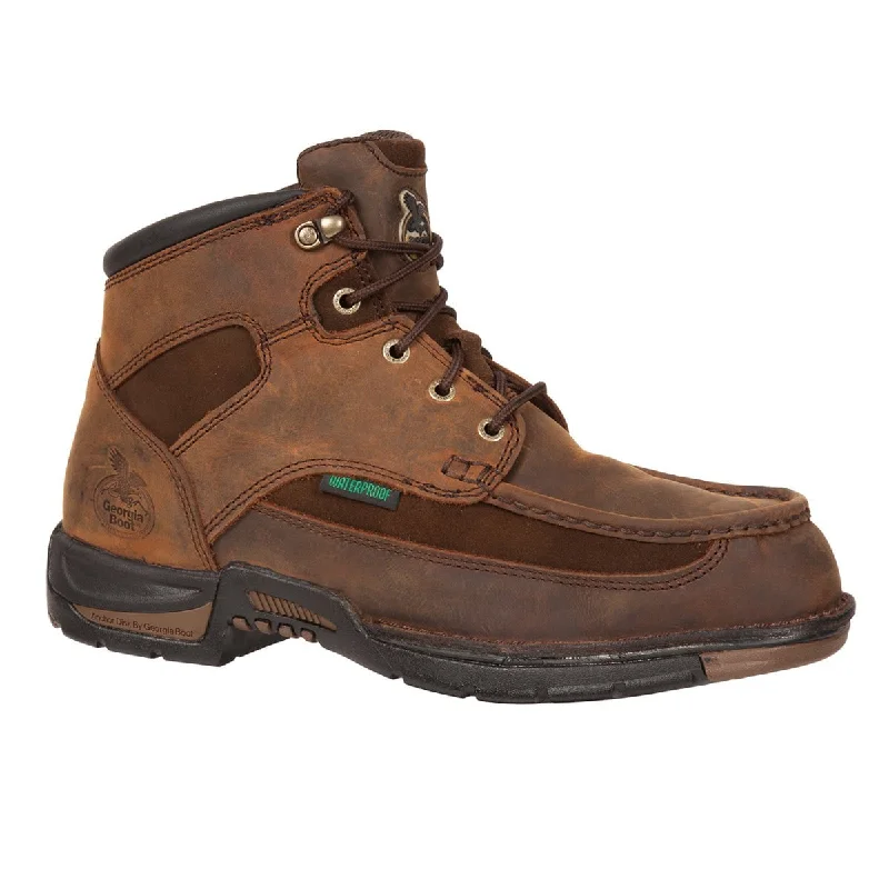 Men's All-Day Wear Shoes Georgia Athens Mens Brown Suede Leather Steel Toe Waterproof Work Boots Men's All-Day Wear Shoes Georgia Athens Mens Brown Suede Leather Steel Toe Waterproof Work Boots