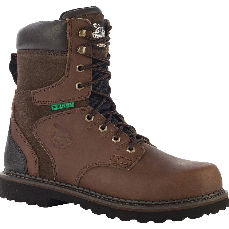 Grab Your Favorite Shoes At The Lowest Price Georgia Brookville Mens Dk Brown Leather Steel Toe WP Work Boots Grab Your Favorite Shoes At The Lowest Price Georgia Brookville Mens Dk Brown Leather Steel Toe WP Work Boots