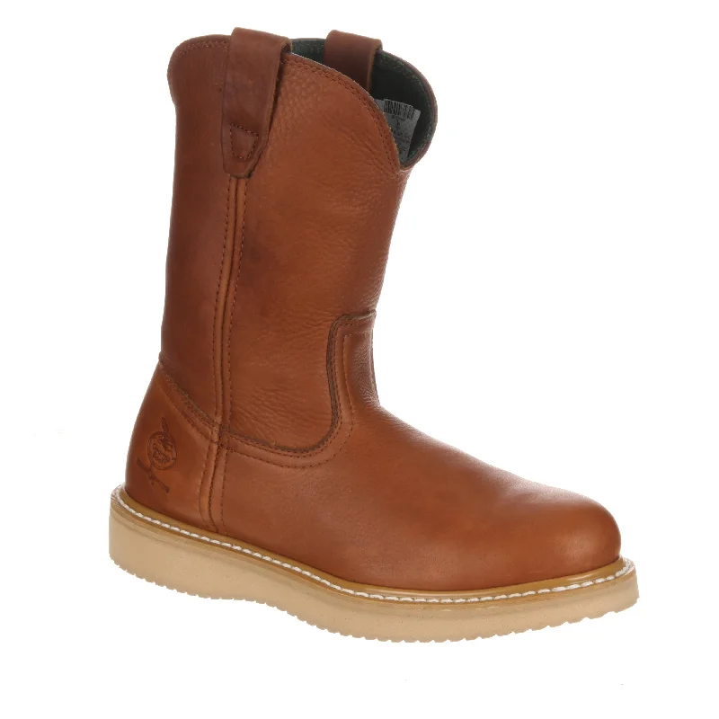 Men's Breathable Shoes Georgia Farm 'n Ranch Mens Barracuda Leather Wellington Work Boots Men's Breathable Shoes Georgia Farm 'n Ranch Mens Barracuda Leather Wellington Work Boots