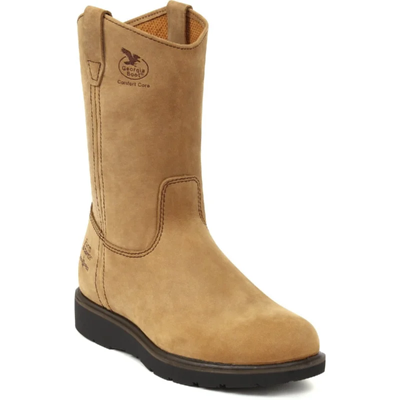 Limited Stock On Premium Leather Shoes Georgia Farm 'n Ranch Mens Mississippi Tan Leather Wellington Work Boots Limited Stock On Premium Leather Shoes Georgia Farm 'n Ranch Mens Mississippi Tan Leather Wellington Work Boots
