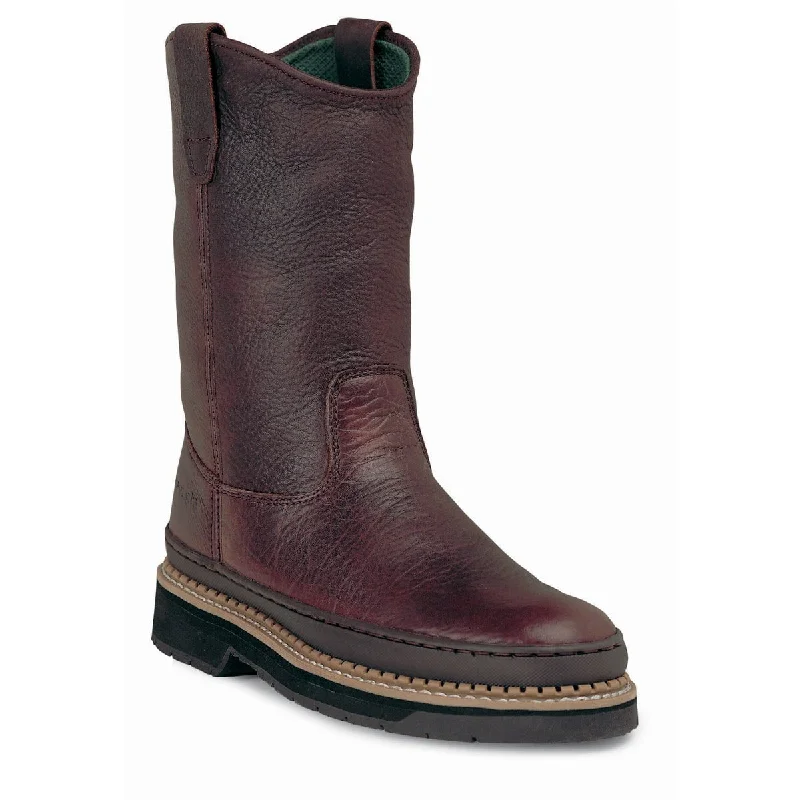 Men's Premium Boots Georgia Giant Mens Soggy Brown Leather Wellington Steel Toe Work Boots Men's Premium Boots Georgia Giant Mens Soggy Brown Leather Wellington Steel Toe Work Boots