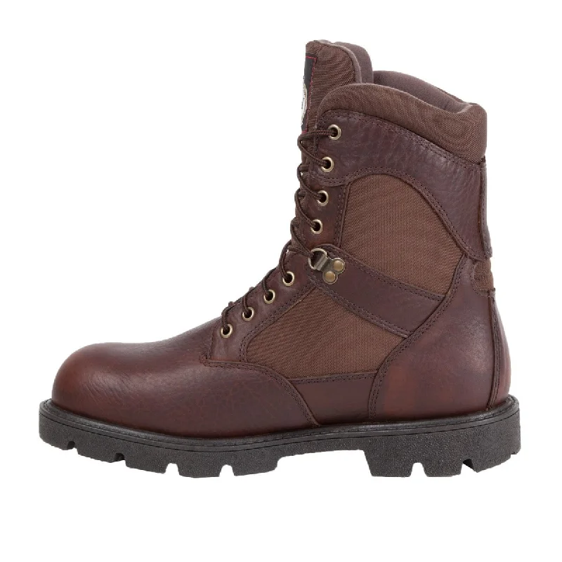 Men's Reinforced Sole Boots Georgia Homeland Mens Brown Leather Cordura Waterproof Work Boots Men's Reinforced Sole Boots Georgia Homeland Mens Brown Leather Cordura Waterproof Work Boots