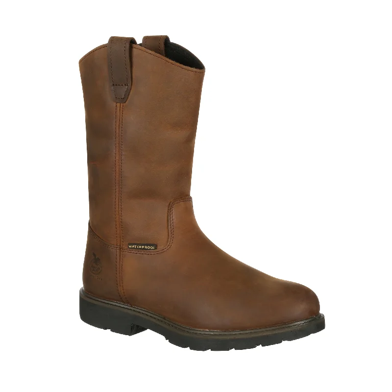 Shop Stylish Shoes At Unbeatable Prices Georgia Mens Brown Leather Waterproof Welly Work Boots Shop Stylish Shoes At Unbeatable Prices Georgia Mens Brown Leather Waterproof Welly Work Boots