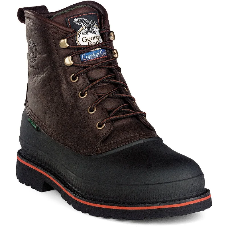 Men's Flexible Shoes Georgia MudDog Mens Chocolate Leather Waterproof Steel Toe Work Boots Men's Flexible Shoes Georgia MudDog Mens Chocolate Leather Waterproof Steel Toe Work Boots