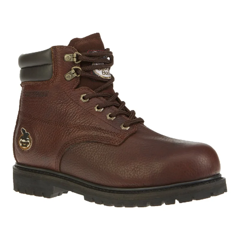 Men's Seamless Design Boots Georgia Oiler Mens Brown Leather Steel Toe Waterproof Work Boots Men's Seamless Design Boots Georgia Oiler Mens Brown Leather Steel Toe Waterproof Work Boots