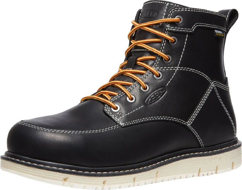 Buy More, Save More On Stylish Shoes Keen Utility Mens CSA San Jose 6in WP Black/Off White Leather Work Boots Buy More, Save More On Stylish Shoes Keen Utility Mens CSA San Jose 6in WP Black/Off White Leather Work Boots