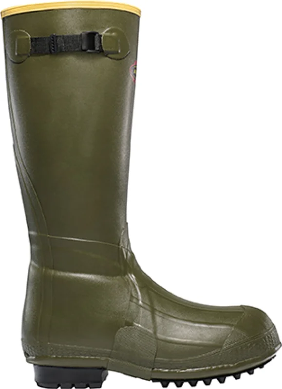Men's Trendy Shoes Lacrosse Burly Mens Green Rubber 18in Foam Work Boots